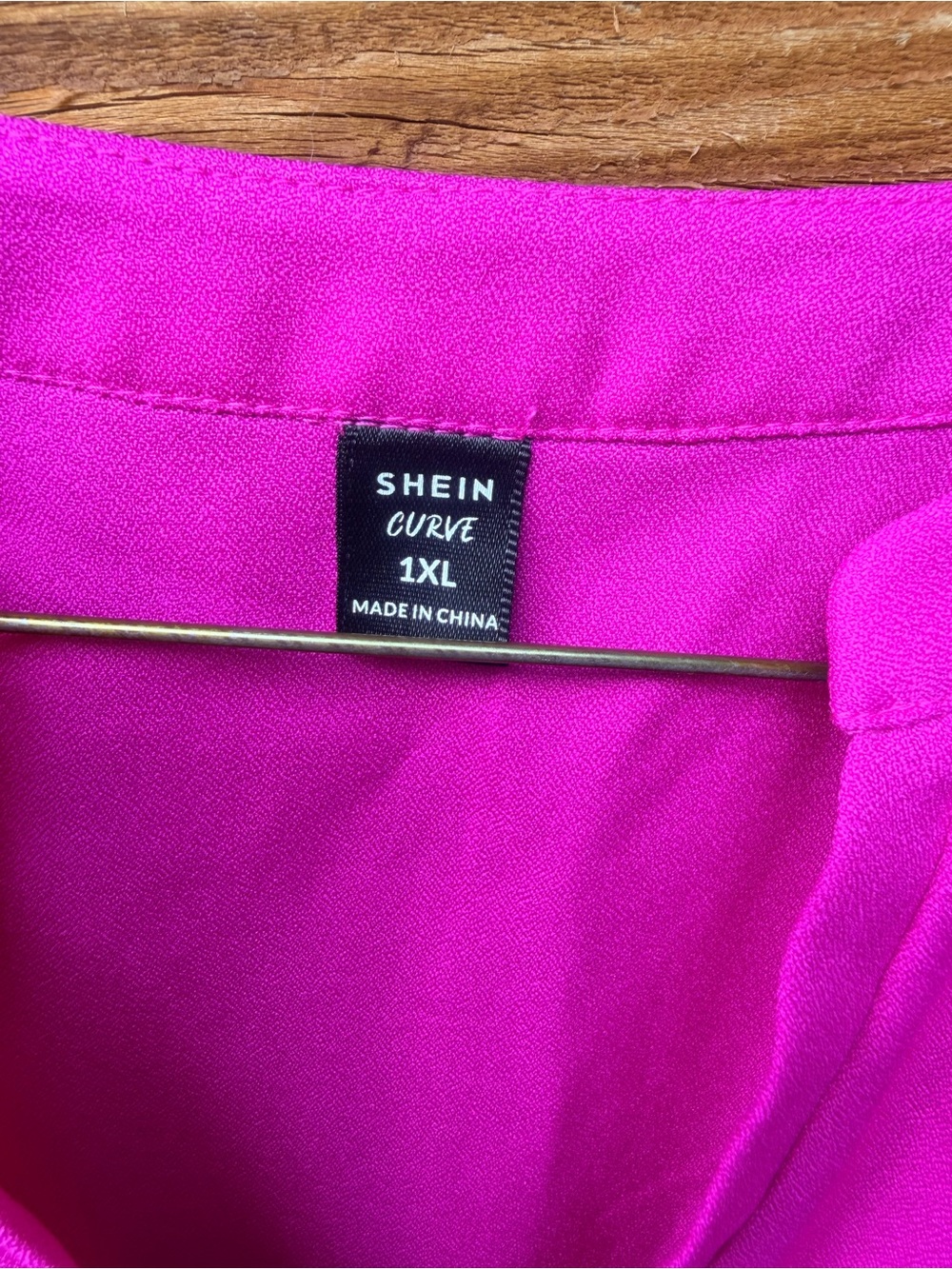 SHEIN Fuchsia Curve Tank Top
